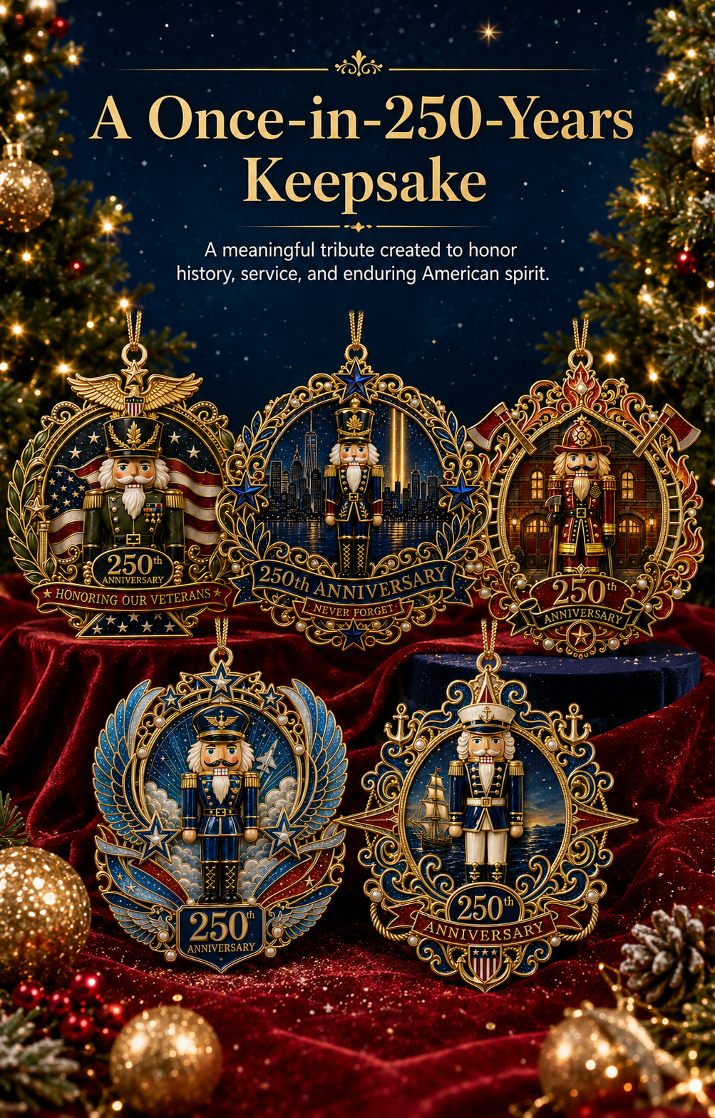 🔥 Limited Edition 🔥 250th Anniversary Hero Tribute Nutcracker Ornaments 🎄🇺🇸✨ Buy More, Save More 🎁