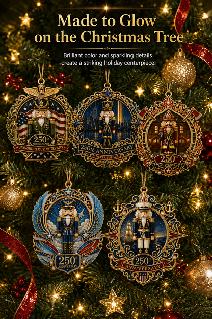 🔥 Limited Edition 🔥 250th Anniversary Hero Tribute Nutcracker Ornaments 🎄🇺🇸✨ Buy More, Save More 🎁