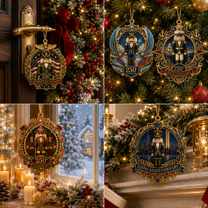 🔥 Limited Edition 🔥 250th Anniversary Hero Tribute Nutcracker Ornaments 🎄🇺🇸✨ Buy More, Save More 🎁