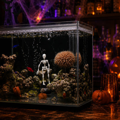 🔥LAST DAY 70% OFF - 🎃 Haunted Aquarium Skeleton Ornament 💀 Halloween Fish Tank Decor