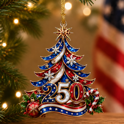 ⏰LIMITED TIME 49% OFF!🔥USA 250th Anniversary Christmas Ornament