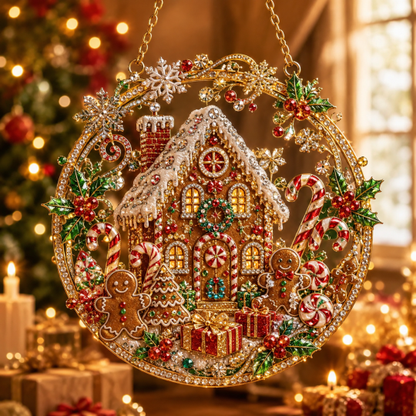 🔥Limited time 70% OFF - 🎅✨Christmas Suncatcher Diamond Art Hanging Ornament Kit – Sparkling DIY Window Ornament