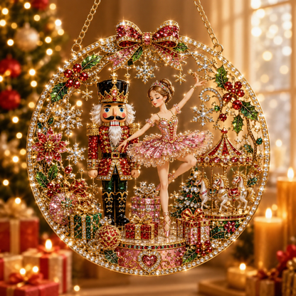 🔥Limited time 70% OFF - 🎅✨Christmas Suncatcher Diamond Art Hanging Ornament Kit – Sparkling DIY Window Ornament