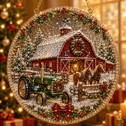 🔥Limited time 70% OFF - 🎅✨Christmas Suncatcher Diamond Art Hanging Ornament Kit – Sparkling DIY Window Ornament