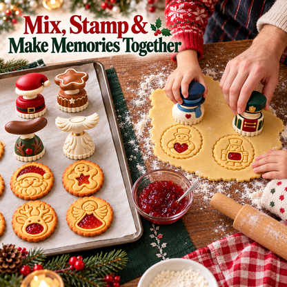 🔥Limited time 49% OFF -🍪 Christmas Jam Cookie Press – Make Adorable Holiday Cookies at Home!