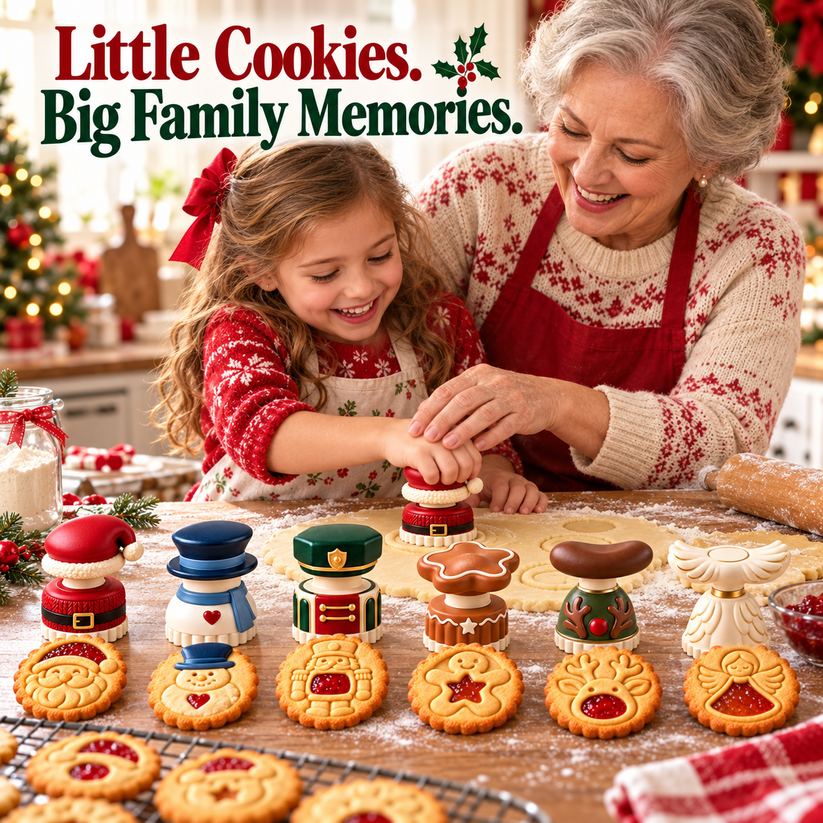 🔥Limited time 49% OFF -🍪 Christmas Jam Cookie Press – Make Adorable Holiday Cookies at Home!