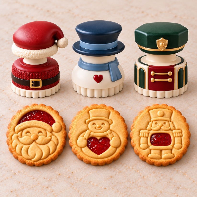 🔥Limited time 49% OFF -🍪 Christmas Jam Cookie Press – Make Adorable Holiday Cookies at Home!
