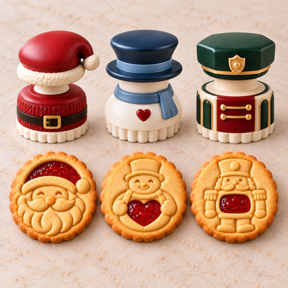 🔥Limited time 49% OFF -🍪 Christmas Jam Cookie Press – Make Adorable Holiday Cookies at Home!