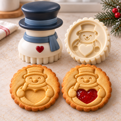 🔥Limited time 49% OFF -🍪 Christmas Jam Cookie Press – Make Adorable Holiday Cookies at Home!