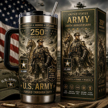 🔥 Limited Edition 🎁U.S. Military Guardian 250th Anniversary Tumbler