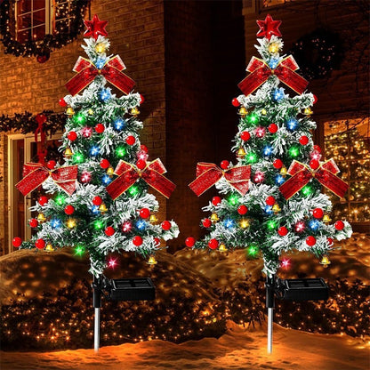 🎄2026 Solar Christmas Trees Lights Outdoor Decoration Waterproof
