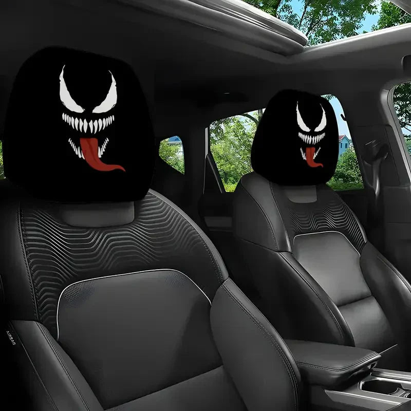 🔥Limited time 70% OFF -Funny Cartoon Car Headrest Covers – 2PCS Universal Fit