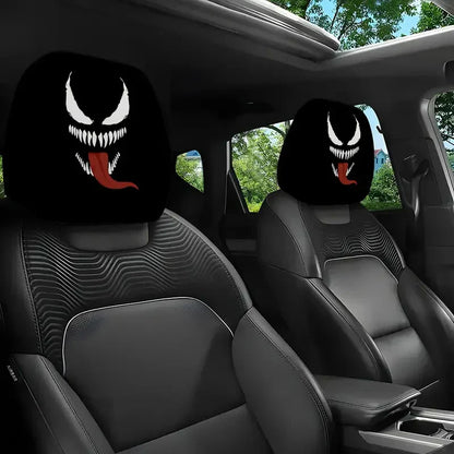 🔥Limited time 70% OFF -Funny Cartoon Car Headrest Covers – 2PCS Universal Fit