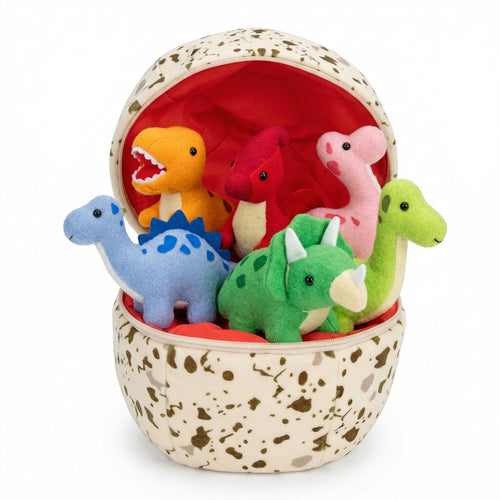 6 Dinosaurs Hidden in a Hatching Egg