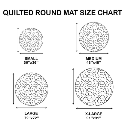 🔥Last Day Promotion🎃3D Skeleton Vortex Quilted Round Halloween Rug