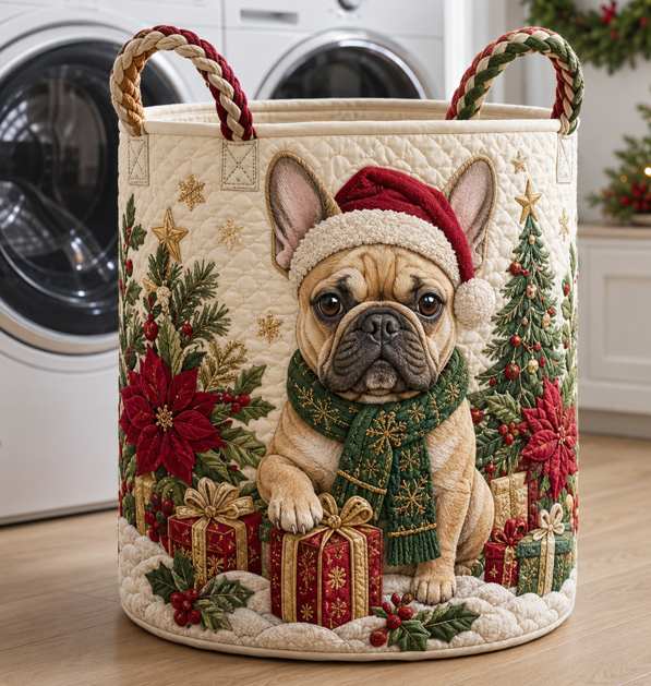 Last Day 49% Off - Christmas Quilted Laundry Basket