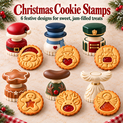 🔥Limited time 70% OFF -🍓🍪 Christmas Jam Cookie Press – Make Adorable Holiday Cookies at Home!