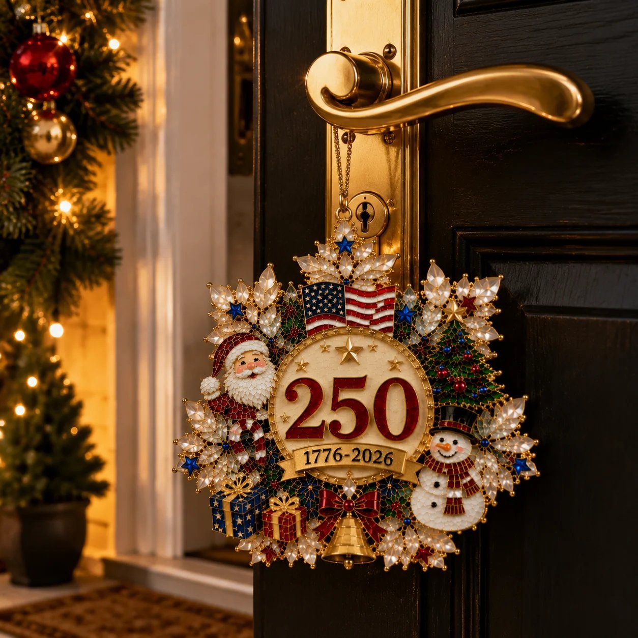 🔥LAST DAY 75% OFF!!🔥 America 250 Crystal Snowflake Heritage Ornament™