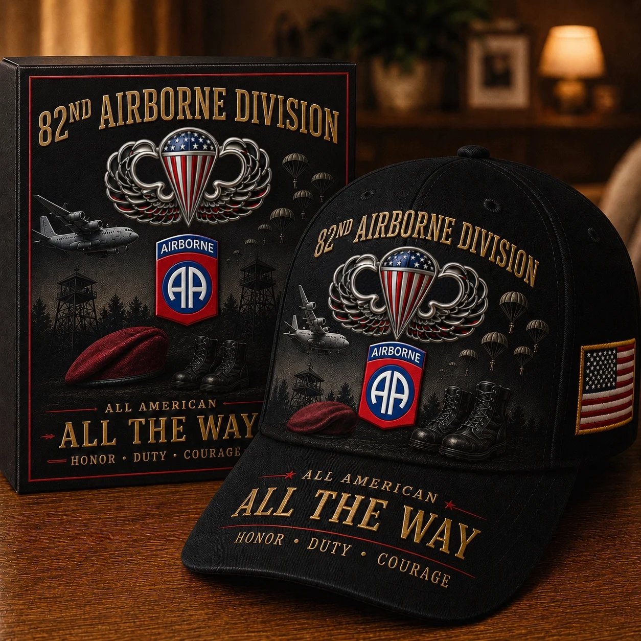 🔥Last Day 49% OFF – 🪂✈️U.S. Army Airborne Units “All the Way” Tribute Cap
