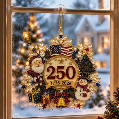 🔥LAST DAY 75% OFF!!🔥 America 250 Crystal Snowflake Heritage Ornament™