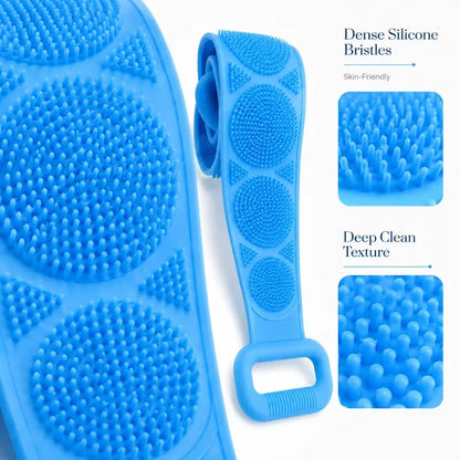 🔥 70% OFF 🚿 Long Handle Silicone Bath Brush – Easy Body Scrub