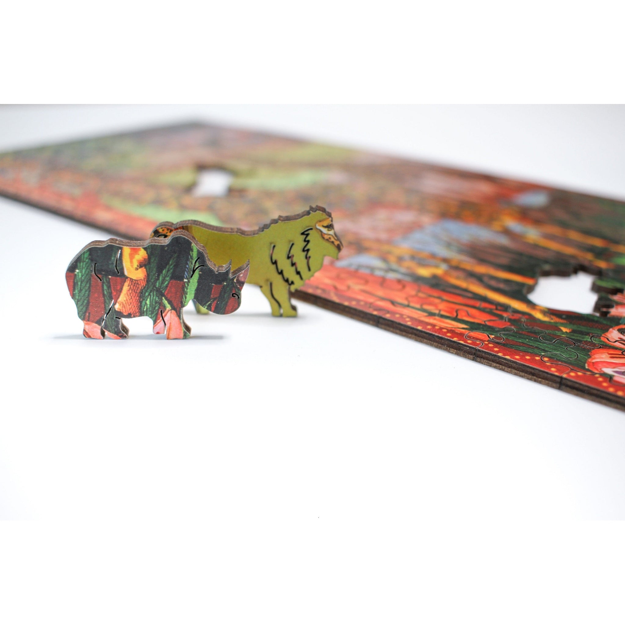Giraffes - 138 Pieces Wooden Puzzle