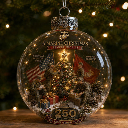 🎄 LAST DAY 75% OFF 🇺🇸 America 250th Military Legacy Light-Up Christmas Ball