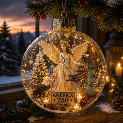 🔥Last Day: Huge Discounts!!🔥 America 250 Heritage Crystal Ornament™