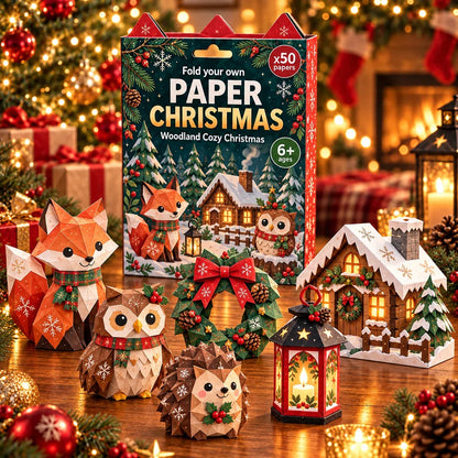 🎃 ✨Halloween 3D Paper Craft Kit – 50 Pre-Printed Sheets + Step-by-Step Guide