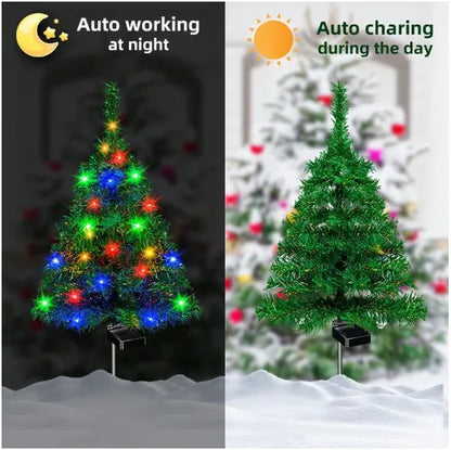 🎄2026 Solar Christmas Trees Lights Outdoor Decoration Waterproof