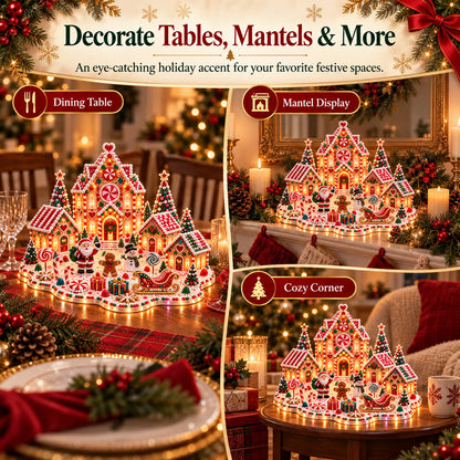 🔥 Limited Time 70% OFF – ✨🔥Magical Christmas Village 3D Gem Art DIY Kit