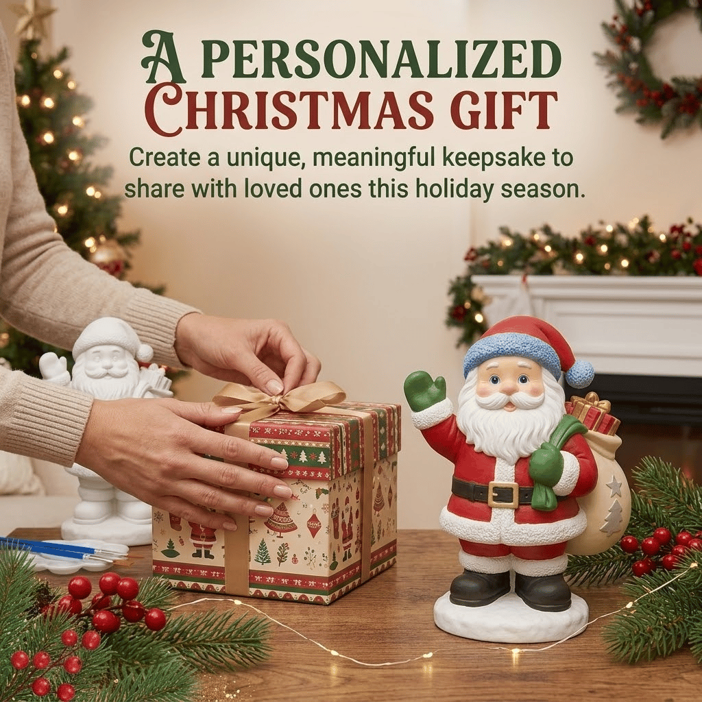 🔥Limited time 70% OFF -🎄- 🎨 Beginner-Friendly DIY Christmas Figurine Painting Kit | Create Your Own Festive Holiday Decorations 🎄💕