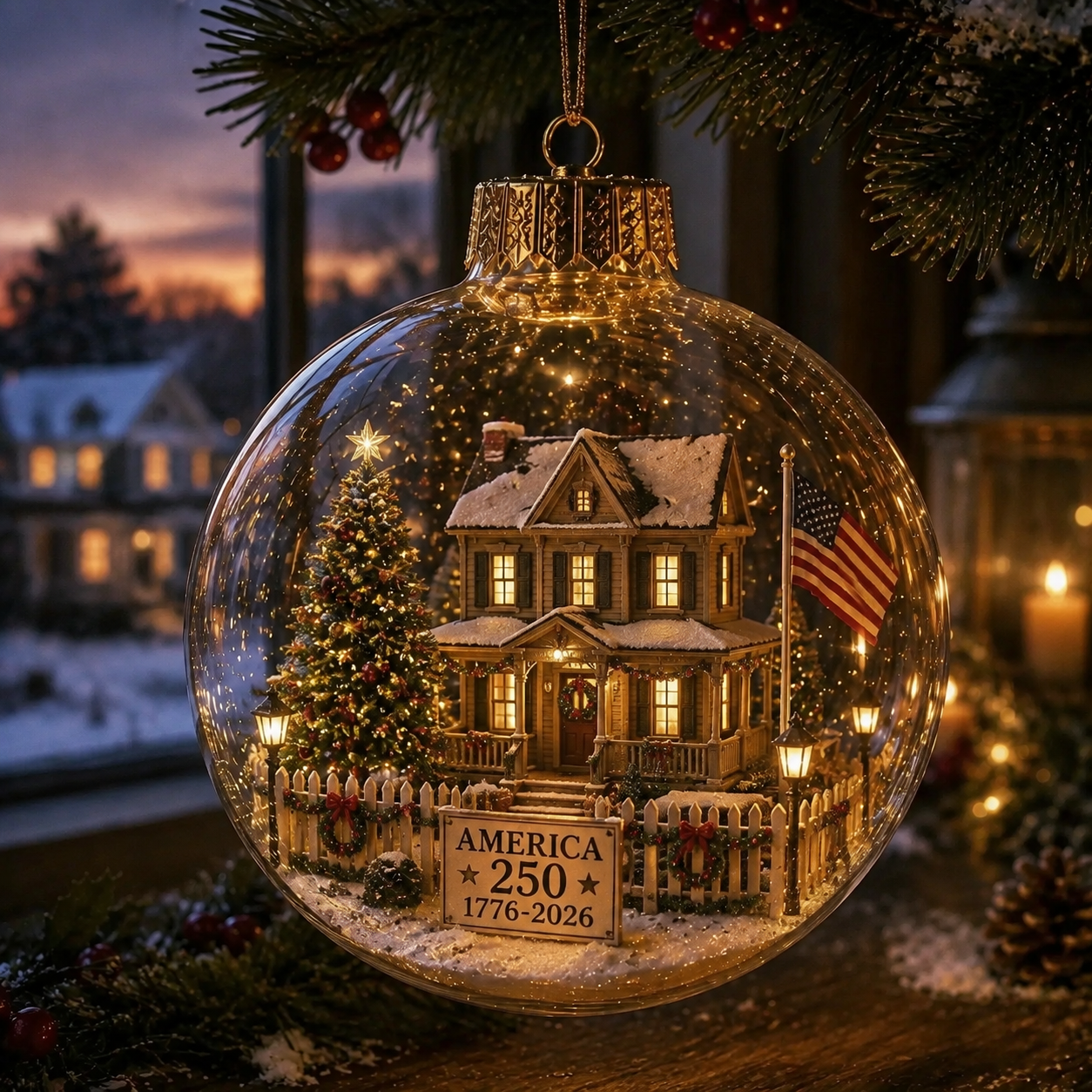 🔥Last Day: Huge Discounts!!🔥 America 250 Heritage Crystal Ornament™