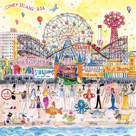 Summer at the Amusement Park - 500 Pieces Puzzle