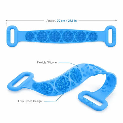 🔥 70% OFF 🚿 Long Handle Silicone Bath Brush – Easy Body Scrub