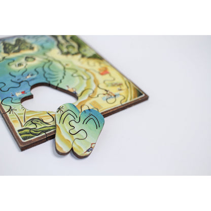 Beach Day - 24 Pieces Wooden Puzzle