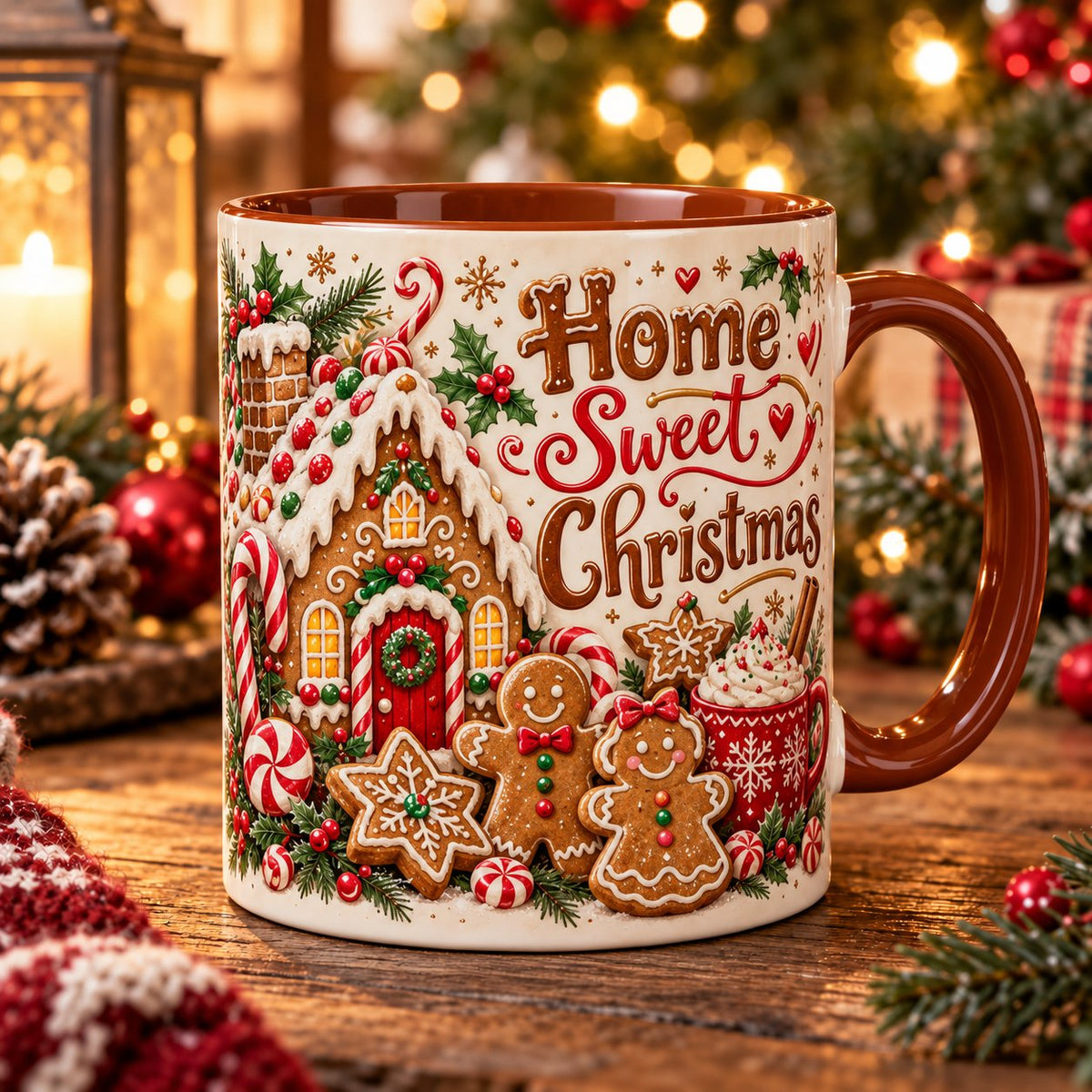 🔥Limited time 49% OFF -🎄☕Vintage Christmas Porcelain Mug – Bring Holiday Charm to Every Sip!