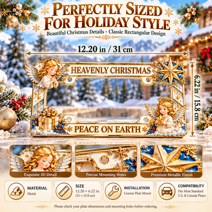🔥Limited time 49% OFF -🎄🚗Christmas Decorative License Plate Frame – Bring Holiday Cheer to Every Drive!
