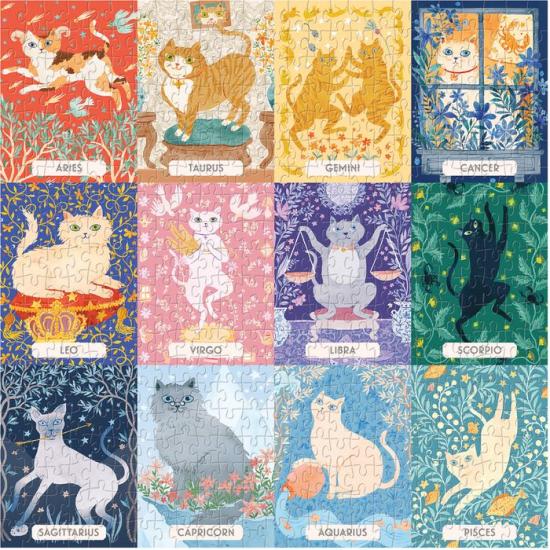 Cat Zodiac - 500 Pieces Puzzle