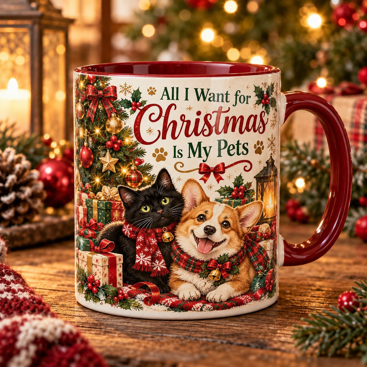 🔥Limited time 49% OFF -🎄☕Vintage Christmas Porcelain Mug – Bring Holiday Charm to Every Sip!