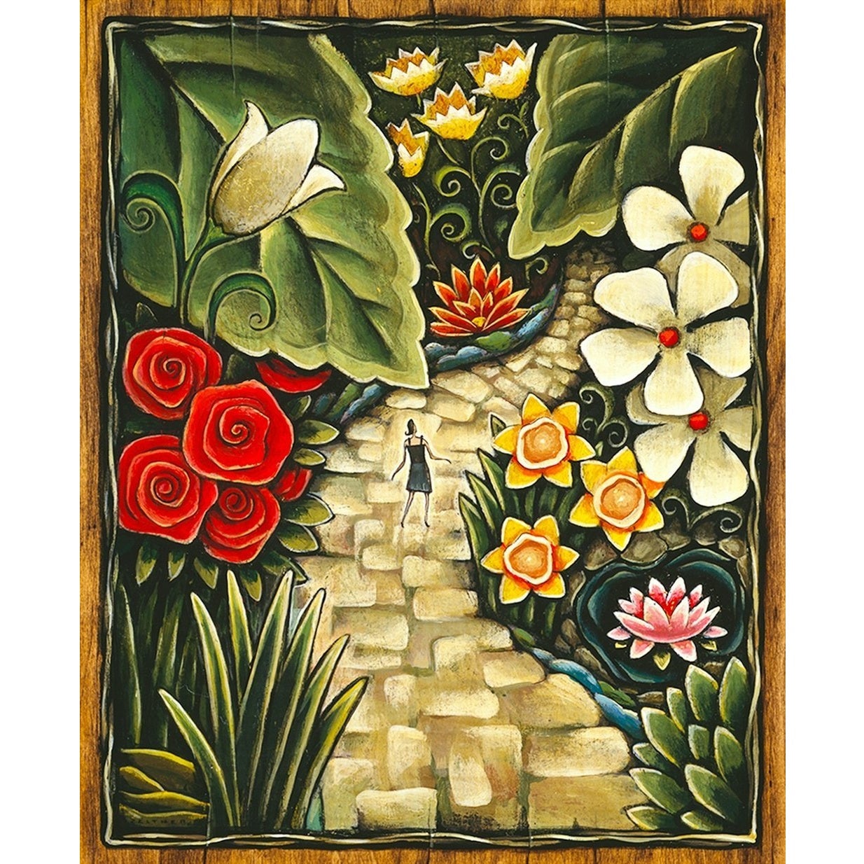 Tropical Garden - 25 Pieces Wooden Puzzle
