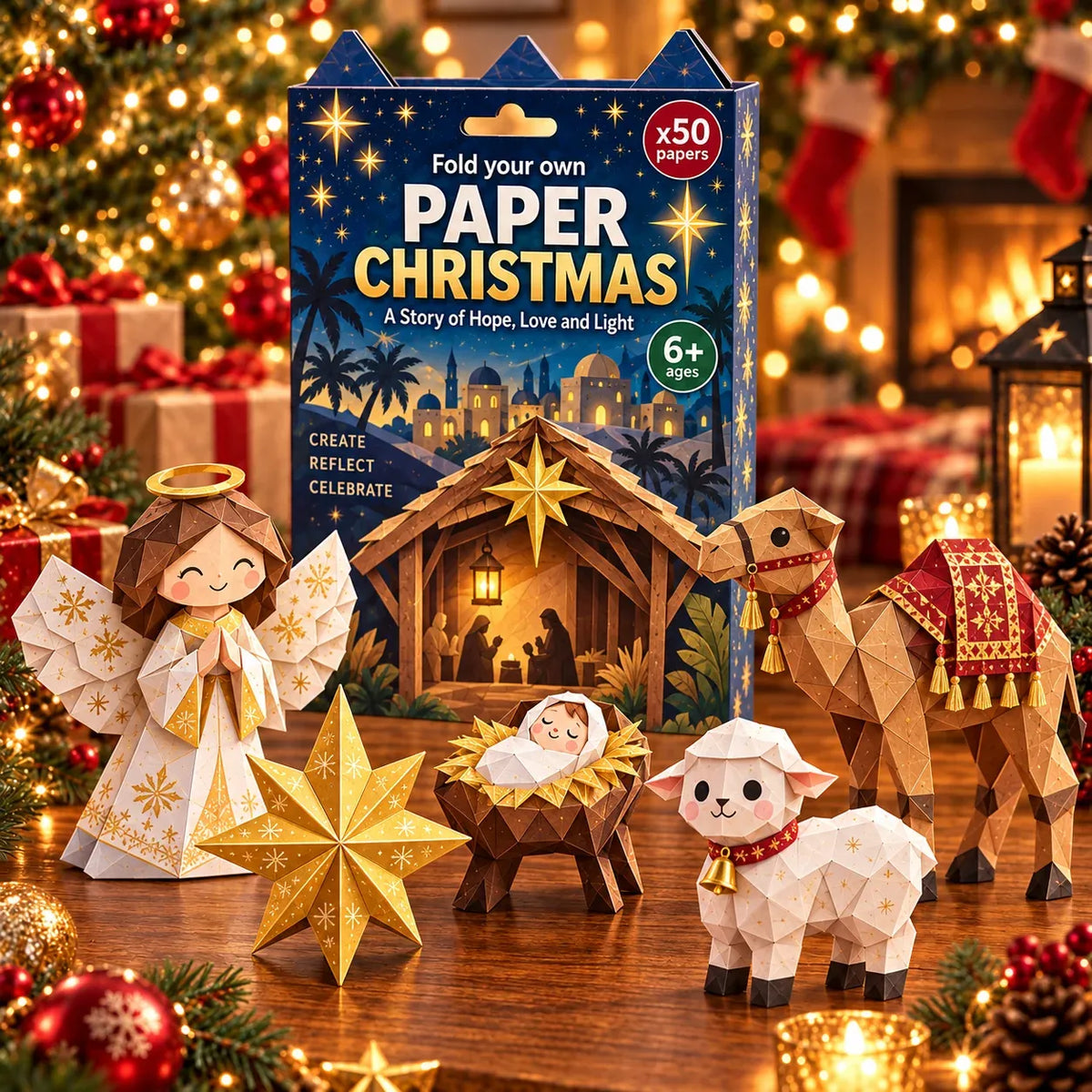 🎃 ✨Halloween 3D Paper Craft Kit – 50 Pre-Printed Sheets + Step-by-Step Guide