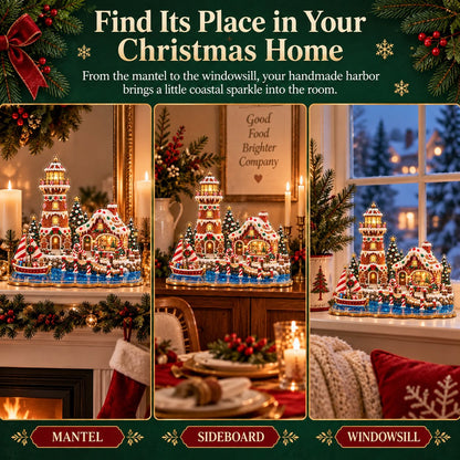 🔥Limited time 70% OFF -💎🎄Christmas Lighthouse Diamond Painting Art Kit - Create Your Own Christmas Lighthouse