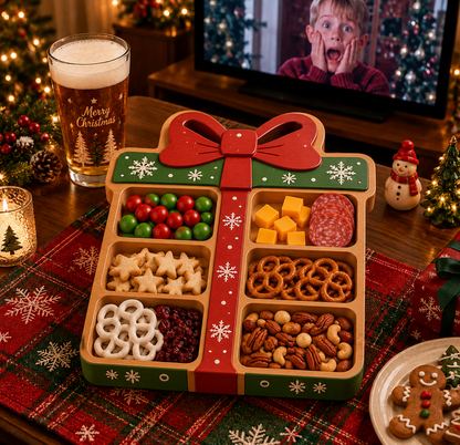 🎅 CHRISTMAS SPECIAL — Festive Character Divided Serving Platter