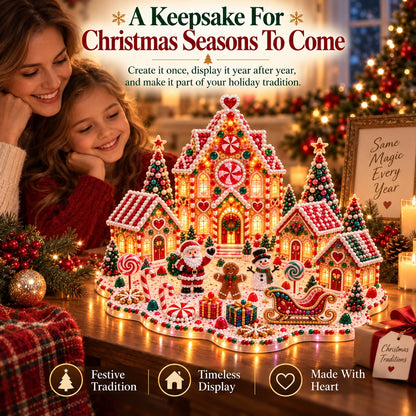 🔥 Limited Time 70% OFF – ✨🔥Magical Christmas Village 3D Gem Art DIY Kit