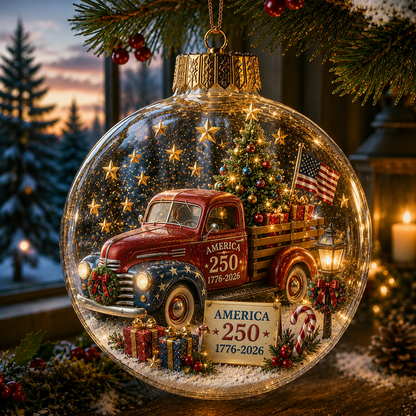 🔥Last Day: Huge Discounts!!🔥 America 250 Heritage Crystal Ornament™