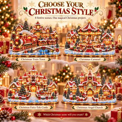 🔥Limited time 49% OFF -🎄❤️ DIY Christmas Village Diamond Art – Make Christmas Memories Together