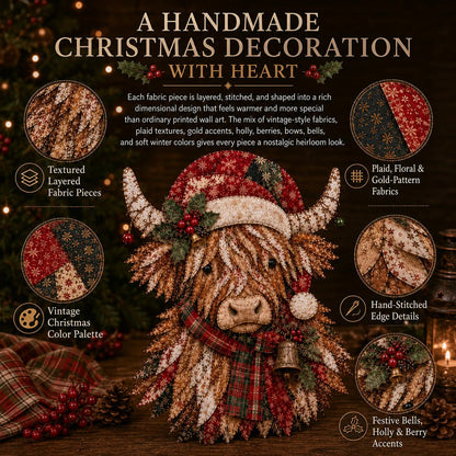 🔥LAST DAY 70% OFF - 🎅Christmas Patchwork Fabric DIY Decor Kit