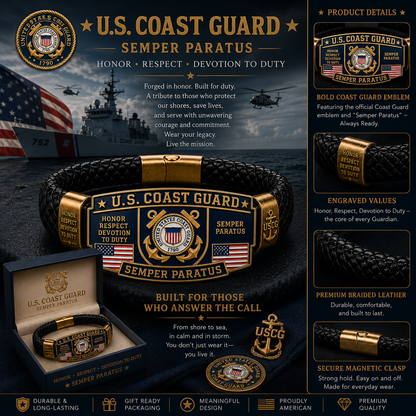⚓Last Day Promo: 70% OFF 🌊U.S. Coast Guard Semper Paratus Tribute Bracelet
