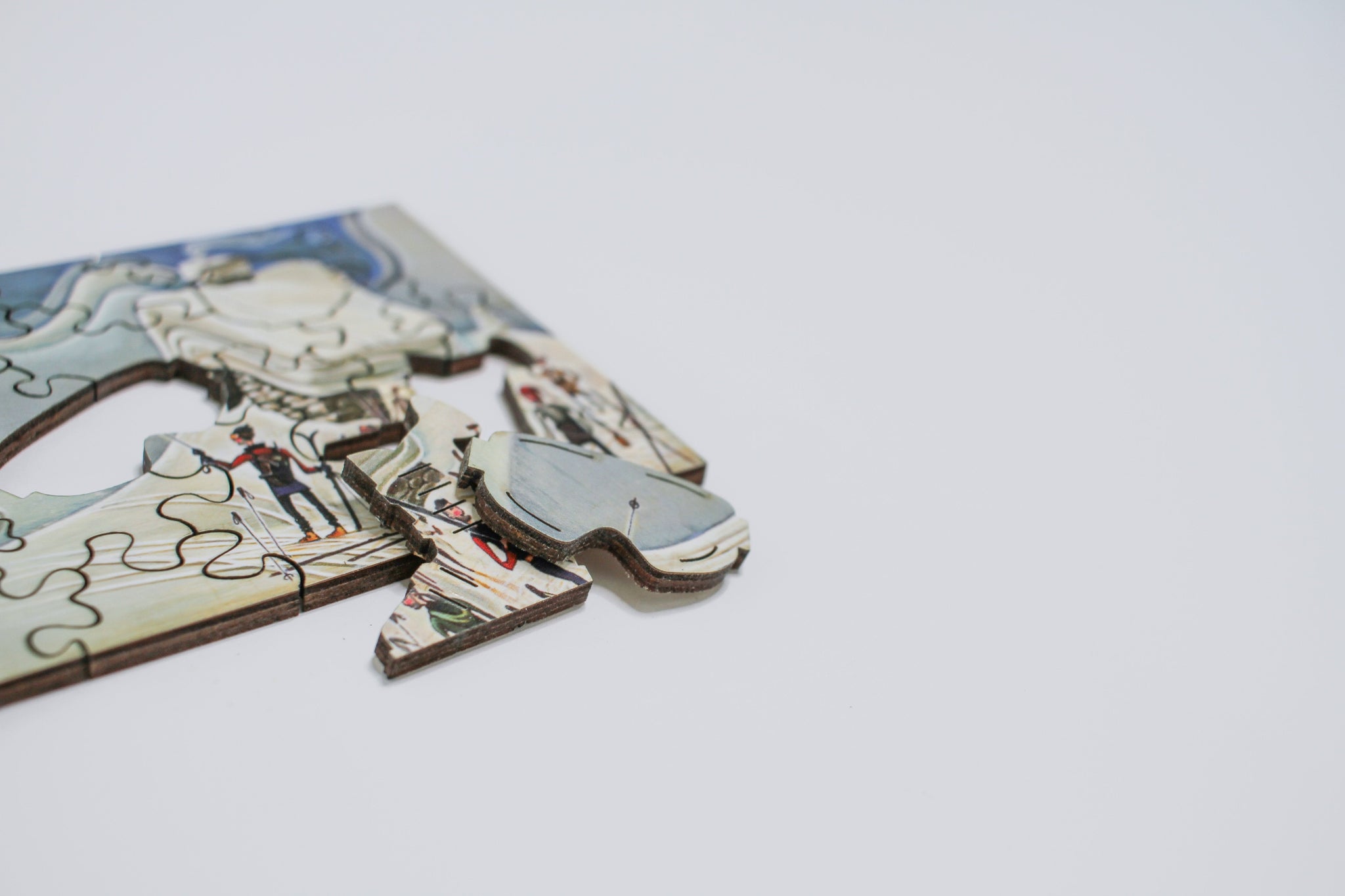 Ski Day - 24 Pieces Wooden Puzzle